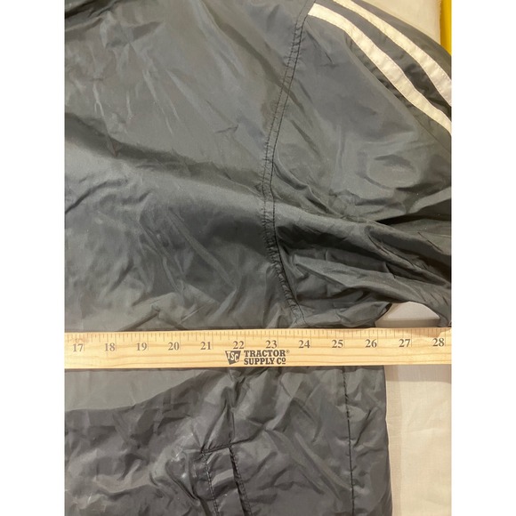 ONLINE Wind Jacket XL Black Athletic Track Jacket Full Zip Hooded - Picture 3 of 5
